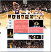 编号：009球星科比主页 6页面 有视频 有滚动图片 css布局 有flash 40元（带psd100元）