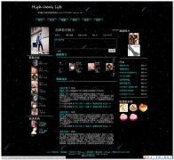 编号：129类似QQ空间的个人主页 5页面css布局 有动图 有滚动文字