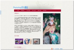 编号：324 Photoshop学习网站 6页 css布局