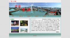 编号：444 家乡岑溪 8页 css布局