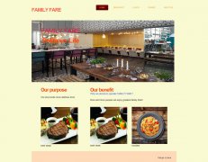 编号：539 外语网页美食 5页 css布局