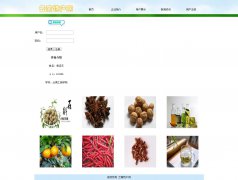 编号：581 云南特产网  有flash 表格布局 5个页面