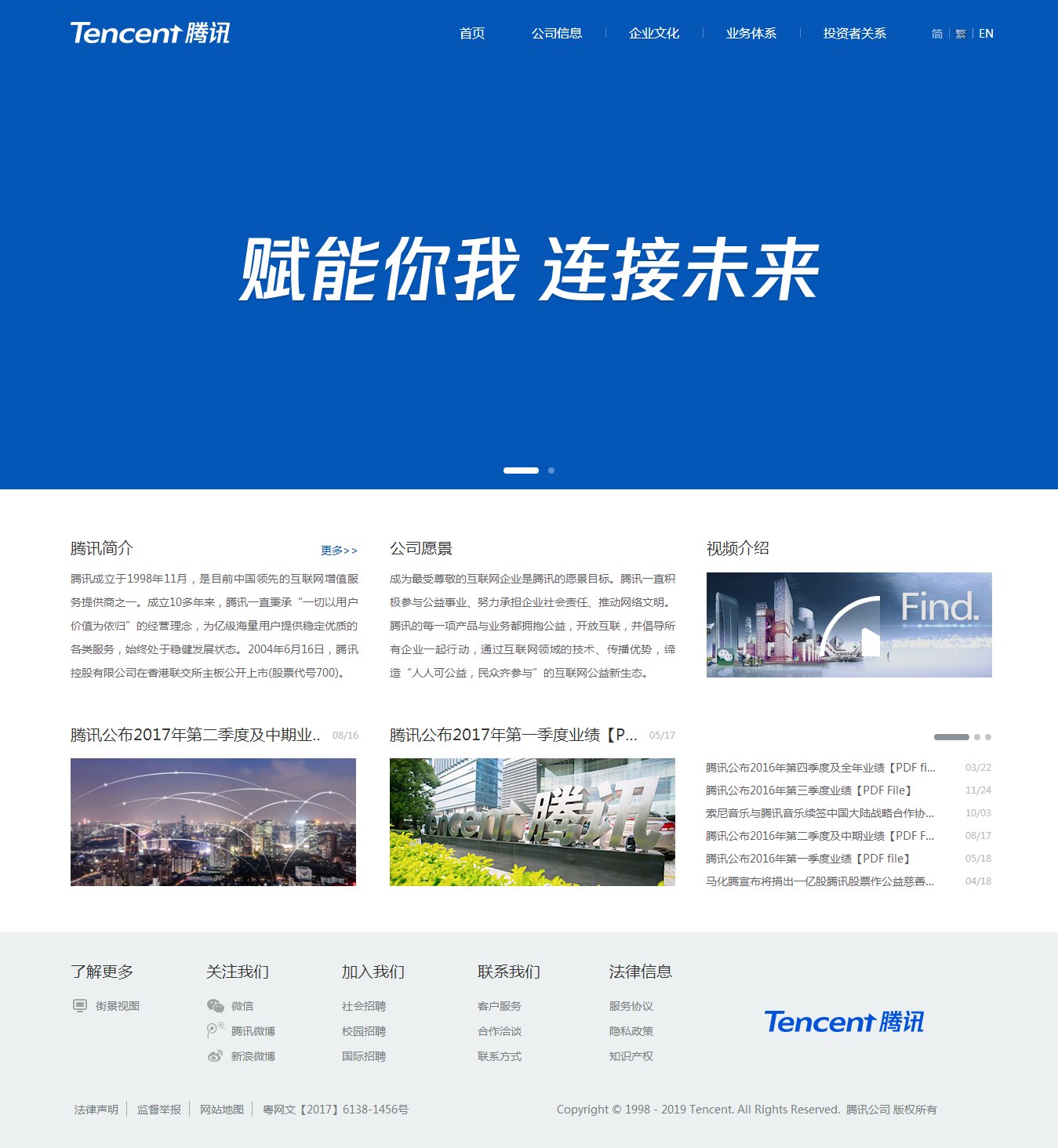 编号：743 腾讯官网 6页 图片切换 鼠标经过特效 CSS布局 70元