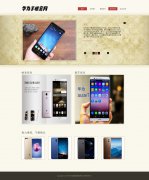 编号：801 华为手机官网 5页 图片切换 音乐 CSS布局 50元